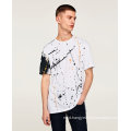 Paint Splatter Print Round Neck T-Shirt